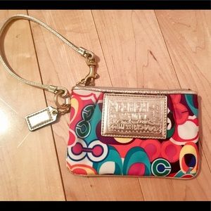 Colorful Coach Wristlet